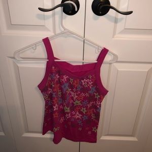 pink tank top